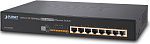 1000467388 коммутатор PLANET 13" 8-Port 10/100 Ethernet Switch with 8-Port 802.3at High Power PoE Injector (130W)