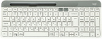 1968794 Клавиатура Logitech K580 белый/серебристый USB беспроводная BT/Radio slim Multimedia (920-010623)