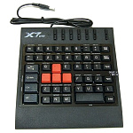 1278436 Клавиатура A-4Tech X7-G100 USB, 62 клавиши, USB, влагозащищенная, прорезиненые клавиши управления [511469]