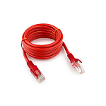 168360 Cablexpert Патч-корд UTP PP12-2M/R кат.5, 2м, литой, многожильный (красный)