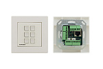 134077 Панель управления универсальная Kramer Electronics [RC-306/EU-80/86(W)] с 6 кнопками; Поддержка PoE, цвет белый