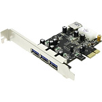 1992916 Controller ST-Lab, PCI-E x1, U- 750, 3 ext (USB3.0) + 1 int (USB3.0), +LP bracket, Ret