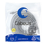 11052083 Cabeus PC-UTP-RJ45-Cat.6-15m-LSZH Патч-корд U/UTP, категория 6, 2xRJ45/8p8c, неэкранированный, серый, LSZH, 15м