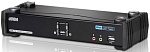 1000170422 Переключатель, электрон., KVM+Audio+USB 2.0, 1 user USB+DVI => 2 cpu USB+DVI, со шнурами USB 4х1.8м., 2560x1600 60Hz DVI-D Dual Link/2048x1536
