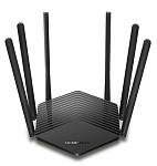 MR50G MERCUSYS AC1900 Двухдиапазонный гигабитный Wi-Fi роутер, до 600 Мбит/с на 2,4 ГГц + до 1300 Мбит/с на 5 ГГц, 6 фиксированных внешних антенн, 2 гигабит