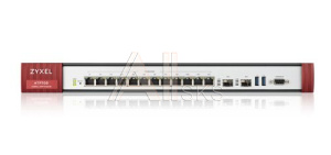 1000573569 Межсетевой экран/ ZYXEL ZyWALL ATP700 Firewall, Rack, 12 Configurable (LAN / WAN) GE, 2xSFP, 2xUSB3.0, AP Controller (8/264) Ports, Device HA Pro,