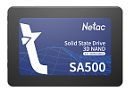 NT01SA500-256-S3X SSD Netac SA500 256GB 2.5 SATAIII 3D NAND, R/W up to 520/450MB/s, TBW 120TB, 3y wty