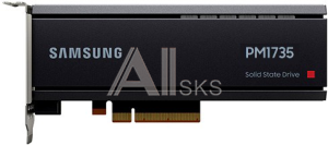 MZPLJ6T4HALA-00007 SSD Samsung Enterprise , HHHL, PM1735, 6400GB (6.4TB), NVMe, PCIe Gen4, R8000/W3800Mb/s, IOPS(R4K) 1500K/250K, MTBF 2M, 3DWPD/5Y, OEM, (repl. MZPLL6T4H