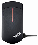 406277 Мышь Lenovo ThinkPad X1 черный оптическая (1000dpi) беспроводная BT USB для ноутбука (2but)