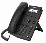 телефон Fanvil X301P, 2 SIP-акк., 2,3", 132x64 Ч/Б экран, POE, БП в комп., 2x100 Mbps