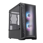 1290537 Корпус COOLER MASTER MasterBox MB320L ARGB CPU Cooler clearance: 166mm/6.54"; PSI clearance: 140mm (HDD cage in backmost position), 325mm (w/o front