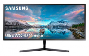 1102030 Монитор Samsung 34.1" S34J550WQI черный VA LED 4ms 21:9 HDMI матовая 3000:1 300cd 178гр/178гр 3440x1440 75Hz DP WQ 6.9кг