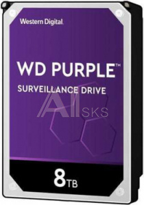 1146697 Жесткий диск WD Original SATA-III 8Tb WD82PURZ Surveillance Purple (7200rpm) 256Mb 3.5"