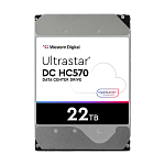 WUH722222ALE6L4 Жесткий диск WD Western Digital Ultrastar DC HС570 HDD 3.5" SATA 22Tb, 7200rpm, 512MB buffer, 512e (0F48155), 1 year