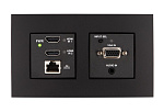 126957 Передатчик DM Lite и автоматический переключатель 3x1 Crestron [HDI-TX-301-C-2G-E-B-T] для HDMI, VGA и удлинения аналогового аудиосигнала по кабелю CA