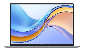 3218852 Ноутбук HONOR MagicBook MAGICBOOK X16 2024 16" 1920x1080/Intel Core i5-12450H/RAM 8Гб/SSD 512Гб/Intel UHD Graphics/DOS серый 1.75 кг 5301AHHP