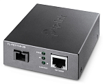 TL-FC111A-20 TP-Link WDM медиаконвертер 10/100 Мбит/с, одномодовый оптоволоконный кабель 9/125 мкм, 1 оптоволоконный SC-порт, 1 порт FE RJ-45, 1550/1310 нм, до 20