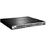 1364248 Коммутатор D-Link SMB D-Link DGS-1210-52MP/ME/B1A PROJ Управляемый 2 уровня с 48 портами 10/100/1000Base-T с поддержкой PoE и 4 портами 1000Base-X SFP
