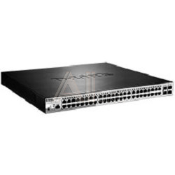 1364248 Коммутатор D-Link SMB D-Link DGS-1210-52MP/ME/B1A PROJ Управляемый 2 уровня с 48 портами 10/100/1000Base-T с поддержкой PoE и 4 портами 1000Base-X SFP