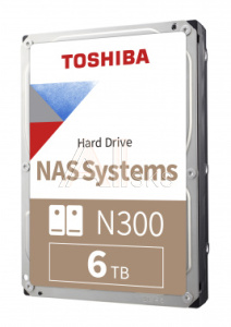 1584344 Жесткий диск Toshiba Original SATA-III 6Tb HDWG460UZSVA NAS N300 (7200rpm) 256Mb 3.5" Bulk