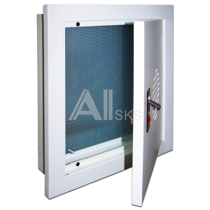 LAN-HCS-BOX Шкаф встраиваемый с панелью крепления, 400x380x100 мм, серый