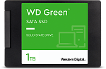 1000682230 Твердотельный накопитель/ WD SSD Green, 1.0TB, 2.5" 7mm, SATA3, QLC, R/W 545/385MB/s, IOPs н.д./н.д., TBW н.д., DWPD н.д. (12 мес.)