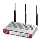 1000573568 Межсетевой экран/ ZYXEL ATP100W Wireless Firewall, 2xWAN GE (1xRJ-45 and 1xSFP), 4xLAN / DMZ GE, 802.11a / b / g / n / ac (2.4 and 5 GHz), 1xUSB3.0,
