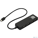 5bites HB24C-210BK Концентратор 4*USB2.0 / TYPE-C PLUG / BLACK