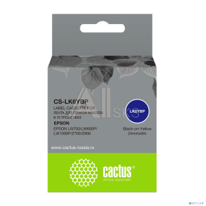 Картридж ленточный Cactus CS-LK6YBP черный для Epson LW700/LW600P/LW1000P/Z700/Z900 Картридж ленточный Cactus CS-LK6YBP черный для Epson LW700/LW600P/LW1000P/Z700/Z900