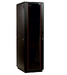 ШТК-М-42.8.10-1ААА-9005 ЦМО Шкаф телекоммуникационный напольный 42U (800x1000) дверь стекло, цвет чёрный