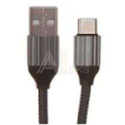 1808505 LDNIO LD_B4573 LS432/ USB кабель Type-C/ 2m/ 2.4A/ медь: 120 жил/ Нейлоновая оплетка/ Gray