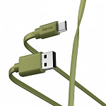 1402353 Кабель Hama 00187231 USB (m)-USB Type-C (m) 1м зеленый плоский