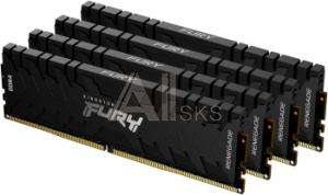 1561169 Память DDR4 4x8Gb 3200MHz Kingston KF432C16RBK4/32 Fury Renegade Black RTL Gaming PC4-25600 CL16 DIMM 288-pin 1.35В single rank с радиатором Ret