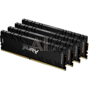 1909212 KINGSTON DRAM 32GB 3600MHz DDR4 CL16 DIMM (Kit of 4) FURY Renegade Black [KF436C16RBK4/32]