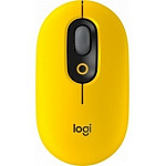 1886906 910-006546 Мышь Logitech POP Mouse with emoji желтый/черный оптическая (4000dpi) беспроводная BT/Radio USB (4but)