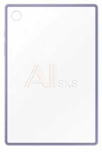 1670066 Чехол Samsung для Samsung Galaxy Tab A8 Clear Edge Cover полиуретан прозрачный/фиолетовый (EF-QX200TVEGRU)