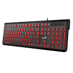 1891449 Клавиатура Genius SlimStar 260 {Проводная, Тихий набор, 104 клавиш, Шестигранный дизайн корпуса, Расширенная подставка с прорезиненными ножками, USB P
