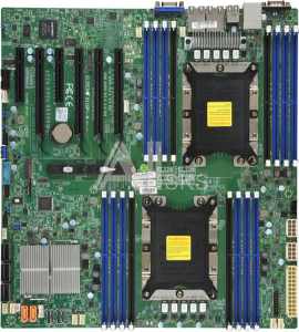 MBD-X11DPI-N-B Supermicro Motherboard 2xCPU X11DPI-N 2nd Gen Xeon Scalable TDP 205W/ 16xDIMM/ 14xSATA/ C621 RAID 0/1/5/10/ 2xGE/ 4xPCIex16, 2xPCIex8/ M.2(PCIe)(E-ATX