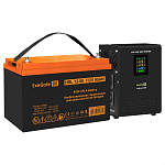 296507 Комплект ИБП EX295995RUS + батарея 90Aч EX285655RUS 1шт (инвертор, синус, для котла, настенный) ExeGate FineSine SX-500.LCD.AVR.2SH <500VA/300W, чиста