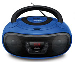 498751 Аудиомагнитола Hyundai H-PCD240 синий/черный 4Вт/CD/CDRW/MP3/FM(dig)/USB/SD/MMC/microSD