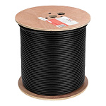 11043046 Rexant (01-0158) Кабель витая пара F/UTP, CAT 6, PE, 4PR, 23AWG, OUTDOOR, SOLID, черный, 305м