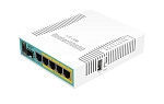 7000014484 Маршрутизатор/ hEX PoE 5x Gigabit Ethernet with PoE output for four ports, SFP, USB, 800MHz CPU, 128MB RAM, RouterOS L4