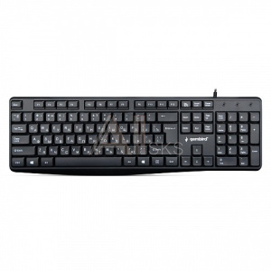 1836147 Клавиатура Gembird KB-8410,{USB, черный, 104 клавиши, кабель 1,5м}