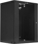 Шкаф коммутационный Lanmaster Next (TWT-CBWNG-18U-6X6-BK) настенный 18U 550x600мм пер.дв.стекл 60кг черный 29кг 988мм IP20