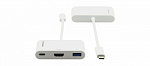 133909 Переходник [99-97210004] Kramer Electronics [ADC-U31C/M2] USB 3.1 тип C вилка на HDMI розетку, USB 3.0 розетку и розетку USB 3.1 Type-C для зарядки мо