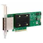 11021867 Контроллер SAS LSI 9500-16e SGL (05-50075-00) PCIe Gen4 x8 LP, Tri-Mode SAS/SATA/NVMe 12G HBA, 16port(4*ext SFF8644), 3816 IOC