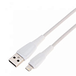 11040040 Rexant (18-7061) Кабель USB-A – Lightning для Apple, 2,4А, 1м, в белой нейлоновой оплетке