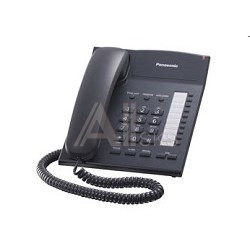 1161135 Panasonic KX-TS2382RUB (черный) {индикатор вызова,повторный набор последнего номера,4 уровня громкости звонка}