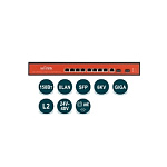WI-PMS310GF-UPS, Коммутатор управляемый L2 с функцией UPS,подзарядка от солн.панели 8PoE+2хSFP, SNMP