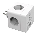 11010959 Cablexpert Сетевой фильтр Cube CUBE-4-U4-W (4 р, 16А, 4 х USB, ур.защиты 2+) белый, коробка